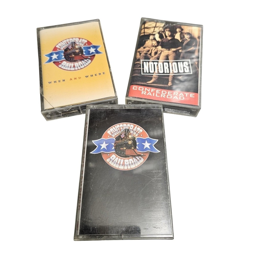 VTG Railroad Cassette Lot 3 Notorious When & Where Outlaw Country Tested